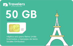 Sim Card REINO UNIDO 50GB