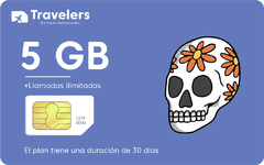 Sim Card MEXICO 5GB con llamadas ilimitadas