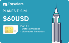 Esim ESTADOS UNIDOS datos ilimitado + llamadas ilimitadas