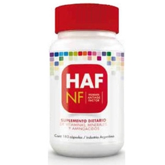 ⁹HAF: FACTOR HUMANO ANTIEDAD x 90 y 180 cápsulas