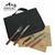 SET DE ASADO SINGAL WORLD NEGRO ECO CUERO PARA 2 PERSONAS - comprar online