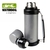 TERMO DE ACERO WATERDOG CON MANIJAS 1000 ML SILVER