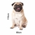 Adesivo de Parede Pet Shop Pug Sentado - comprar online