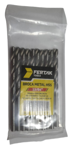 KIT Brocas De Aço Rápido HSS Para Metais - FERTAK - JMS FERRAMENTAS