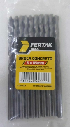 Broca Para Concreto: 5x85mm / 6x100mm / 8x120mm / 10x120mm / 12x150mm - comprar online