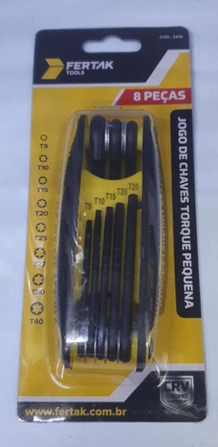 Jogo de Chave Torx Canivete 8 Pçs - Fertak