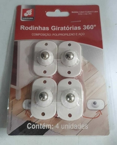 Kit 4 Rodinhas Giratórias 360º - comprar online