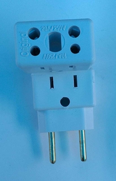 Adaptador Tomada 3 Pinos Para 2 Pinos Plug 10a / 20a Bob Esponja ou Plug T Benjamin - comprar online