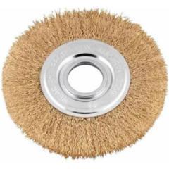 ESCOVA DE AÇO CIRCULAR ONDULADA 6" X 1/2" 150mm X 12,5mm - Fertak tools - comprar online