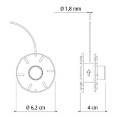 Carretel Para Aparador Grama 1 Fio Nylon 1,8mm 8m - Tramontina na internet