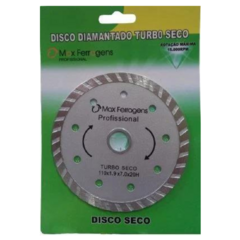 Disco Diamantado Turbo Seco - Max Ferragens