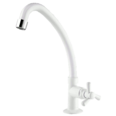 Torneira Bica Móvel Mesa Cozinha Pacific Branco 1190603 - Viqua - comprar online