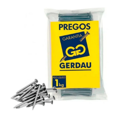 Prego de aço galvanizado 17x21com cabeça de 1kg - Gerdau - comprar online