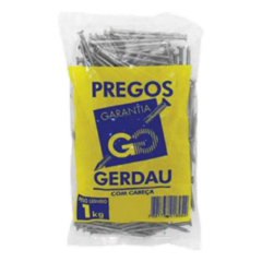 Prego de aço galvanizado 17x21com cabeça de 1kg - Gerdau na internet