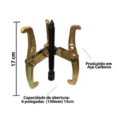 Saca Polia E Rolamentos 3 Garras Articuladas 6"" / 150mm - Idea - JMS FERRAMENTAS