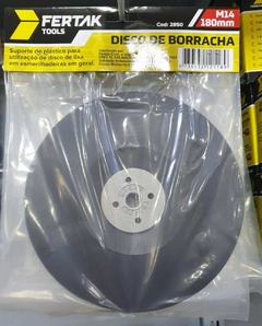 Disco de Borracha para esmerilhadeira/lixadeira - JMS FERRAMENTAS