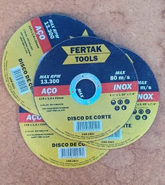 Disco de Corte Fino 4.1/2" para Ferro e Inox 115mm x 1,0mm para esmerilhadora ou lixadeira na internet