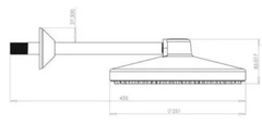 Ducha Chuveiro Fria 170mm De Polipropileno Branco Banheiro Piscina Área externa na internet