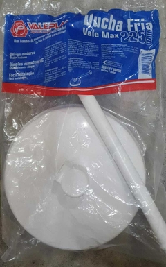 Ducha Chuveiro Fria 225mm De Polipropileno Branco Banheiro Piscina Área externa - comprar online