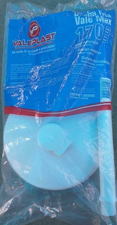 Ducha Chuveiro Fria 170mm De Polipropileno Branco Banheiro Piscina Área externa - comprar online