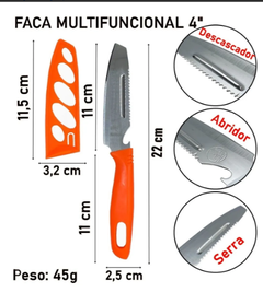 Faca Inox Fruta Legumes 4'' - loja online