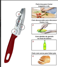 Faca Inox Fruta Legumes 4'' na internet