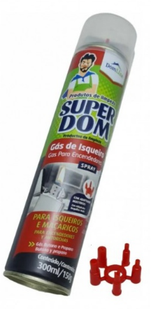 Gas Isqueiro C/ Adaptadores 300ml