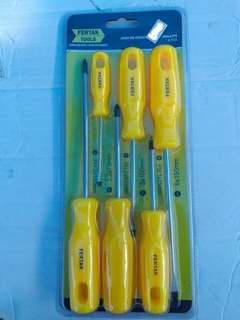 Jogo Chave Fenda/ Phillips 6pc - Fertak Tools - comprar online