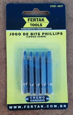 Jogo De Bits Longo Fenda Phillips Parafusadeira Furadeira Kit Com 5 Peças Fertak Tools na internet