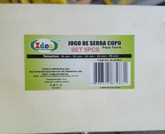 Jogo Kit De Serra Copo c/ 5 Peças Para Ferro, Aço Inox, Cobre, Bronze, Alumínio - JMS FERRAMENTAS