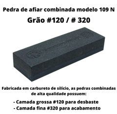 Pedra Afiar Dupla Face 15 Cm. Carborundum 109N - comprar online