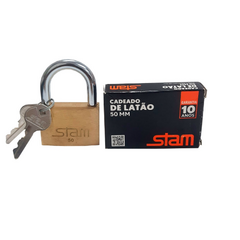 Cadeado Latão Maciço 20 / 25 / 30 / 35 / 40 e 45mm - Stam - comprar online