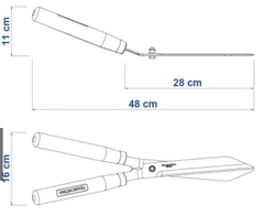 Tesoura Para Grama 12'' Tramontina Jardim Bem Cuidado - comprar online