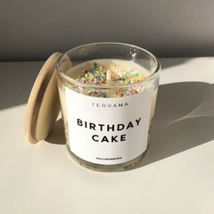 VELA BIRTHDAY CAKE - FRASCO TRANSPARENTE - comprar online
