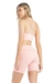 Bermuda Ginger Branco com Rosa Romance - Boutique Aerofitness | Moda Fitness Multimarcas