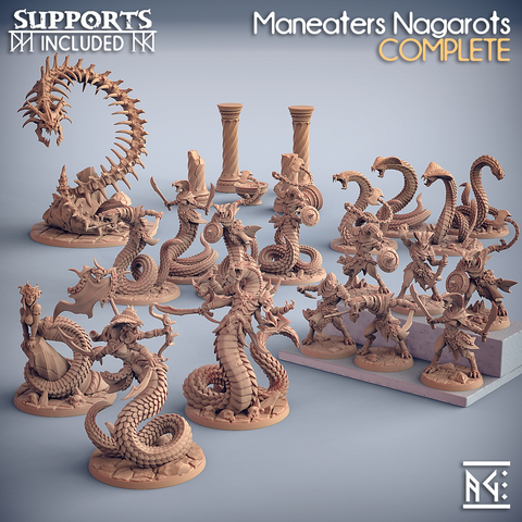 Maneaters Nagarots SET completo - Comitiva dos Dragões