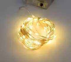 Guirnalda alambre led 100 luces - cálida - comprar online