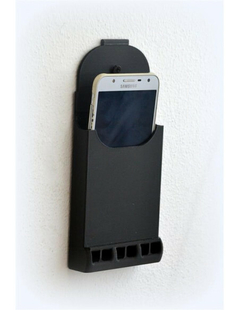 Porta celular colgante con amplificador