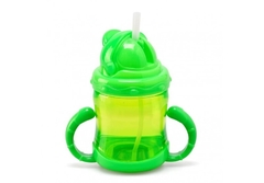 Vaso infantil con manija y sorbete - comprar online