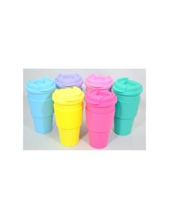 Vaso termico con banda y tapa - comprar online