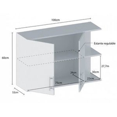 Alacena Funcional Centro Estant G4BL Blanca - comprar online