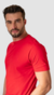 Camiseta Essencial Basicando Gola Redonda Lisa 100% Algodão Vermelha (Masculina)