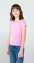 Baby Look Essencial Basicando Lisa 100% Algodão Rosa (Infantil) - comprar online