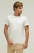 Camiseta Essencial Basicando Gola Redonda Lisa 100% Algodão Off White (Masculina) - loja online