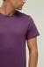 Camiseta Essencial Basicando Gola Redonda Lisa 100% Algodão Roxo (Masculina) na internet