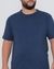 Camiseta Plus Size Essencial Basicando Gola Redonda Lisa 100% Algodão Azul Marinho (Masculina) - Basicando - O Básico que não é tão Básico assim!