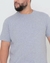 Camiseta Plus Size Essencial Basicando Gola Redonda Lisa 100% Algodão (Masculina) - Cinza Mescla na internet