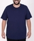 Camiseta Plus Size Essencial Basicando Gola Redonda Lisa 100% Algodão Azul Marinho (Masculina) - loja online