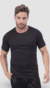 Camiseta Performance Basicando Gola Redonda Lisa Dry Fit C/Proteção UV 30+ Preta (Masculina)