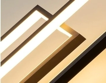 Detalhe da Linha Mirror de LED Dourado com design moderno e iluminação sofisticada.